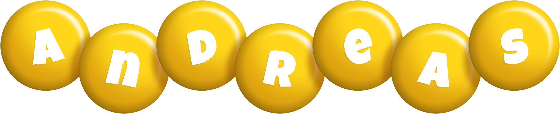Andreas candy-yellow logo