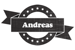 Andreas grunge logo