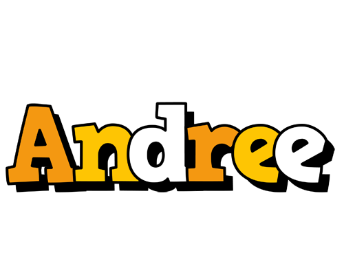 Andree cartoon logo