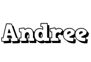 Andree snowing logo