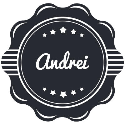 Andrei badge logo