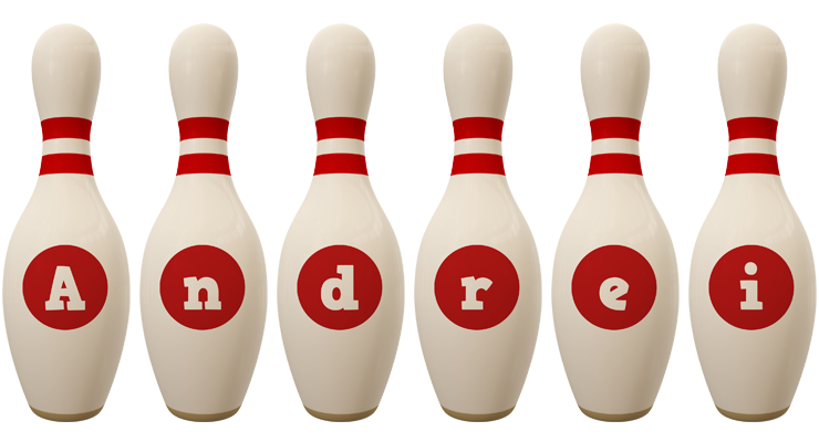 Andrei bowling-pin logo