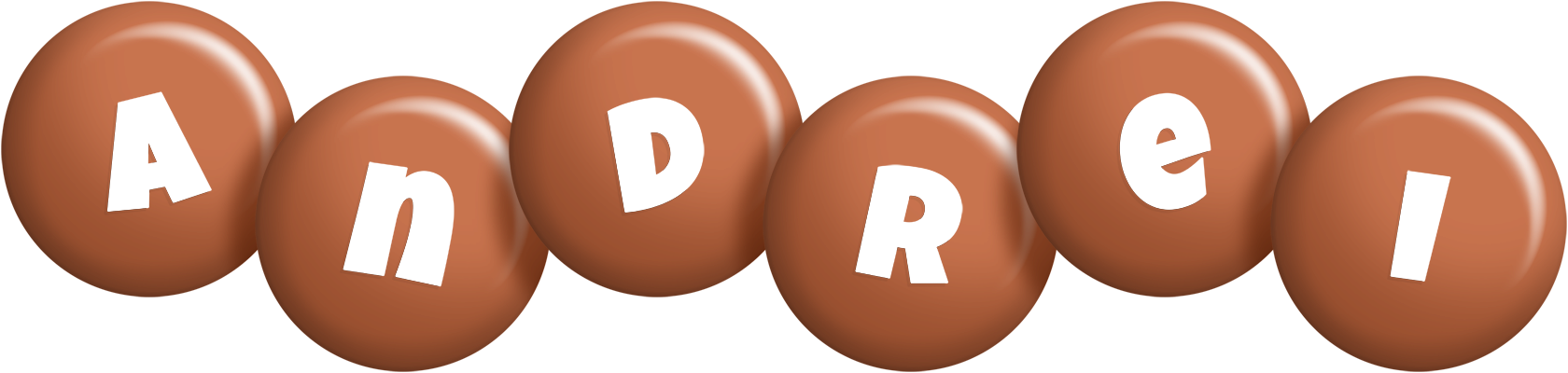 Andrei candy-brown logo