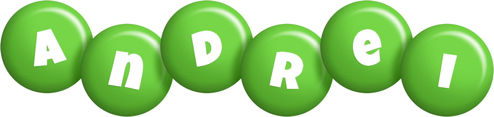 Andrei candy-green logo