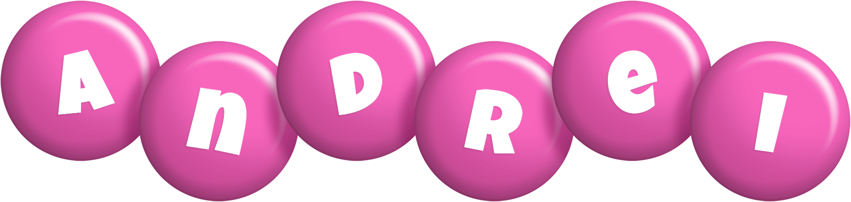 Andrei candy-pink logo
