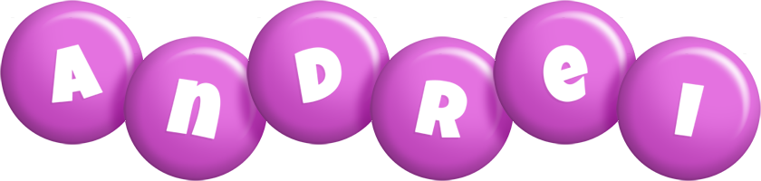 Andrei candy-purple logo