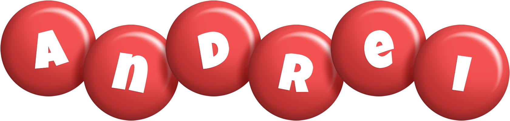 Andrei candy-red logo