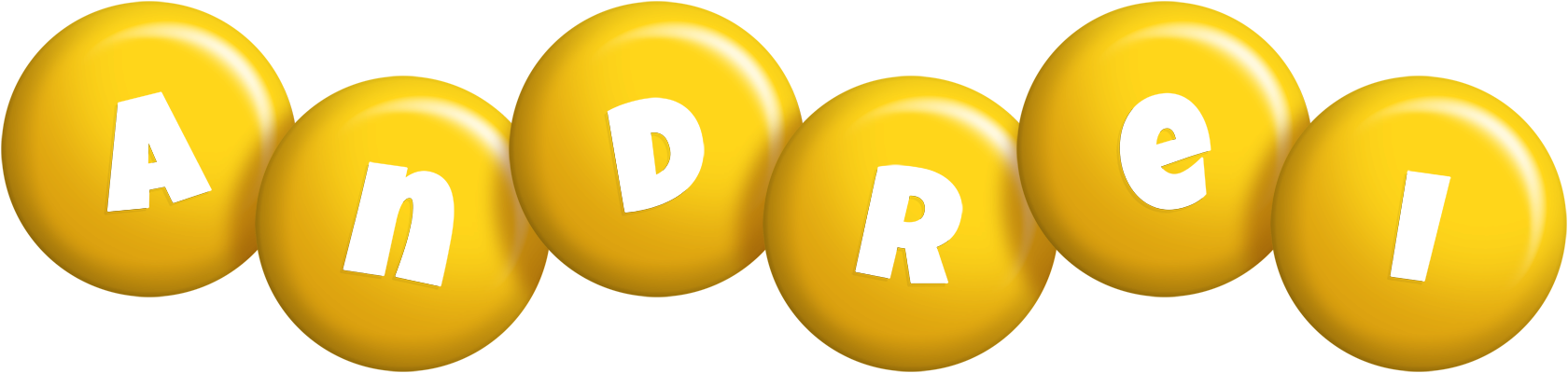 Andrei candy-yellow logo