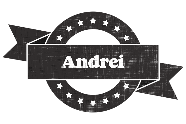 Andrei grunge logo