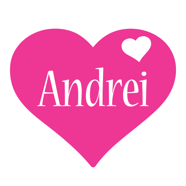 Andrei love-heart logo
