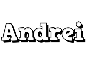 Andrei snowing logo