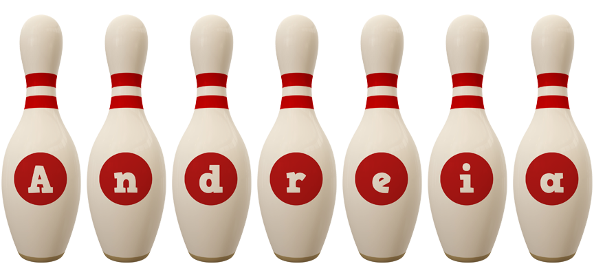 Andreia bowling-pin logo