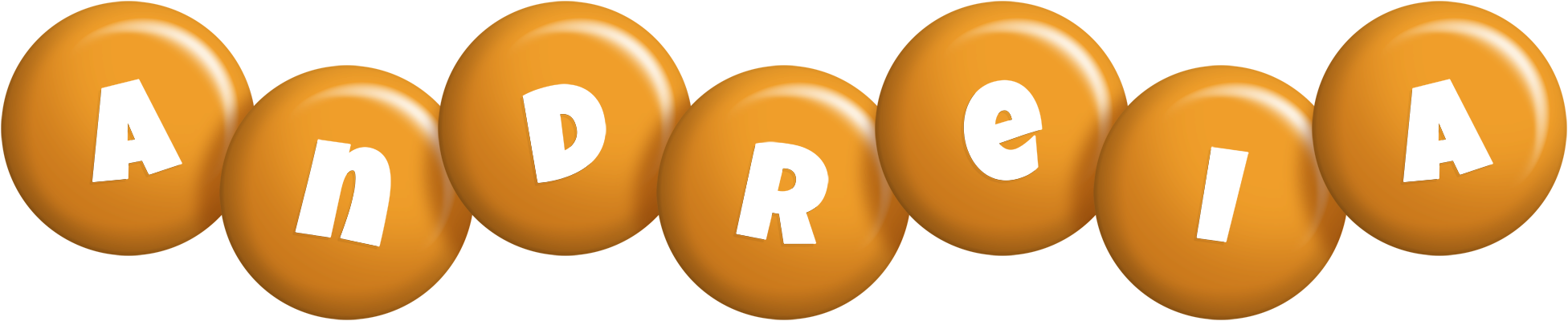 Andreia candy-orange logo