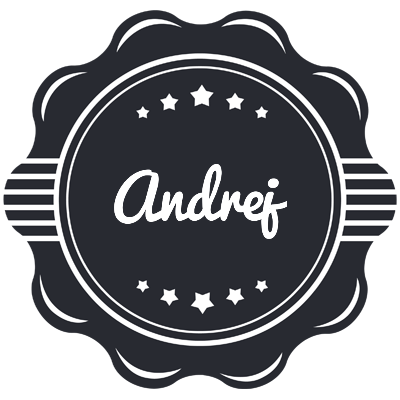 Andrej badge logo