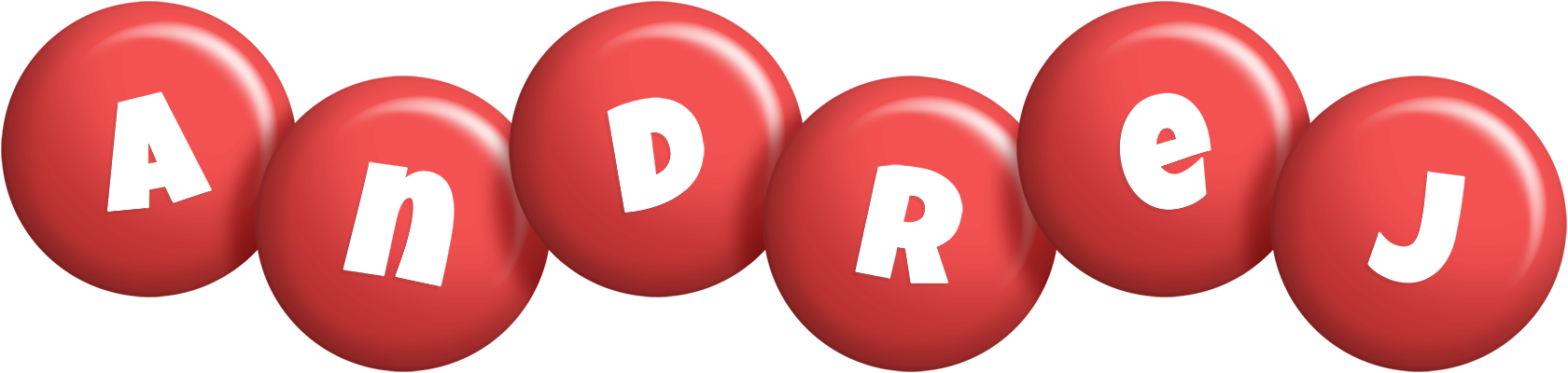Andrej candy-red logo
