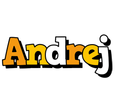 Andrej cartoon logo