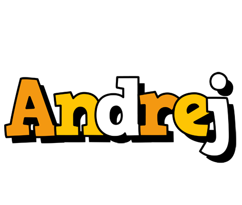 Andrej cartoon logo