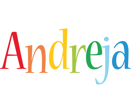 Andreja birthday logo