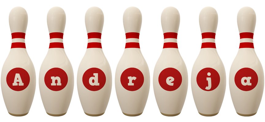 Andreja bowling-pin logo