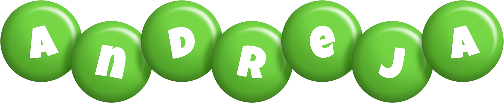 Andreja candy-green logo