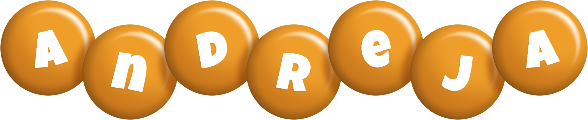 Andreja candy-orange logo