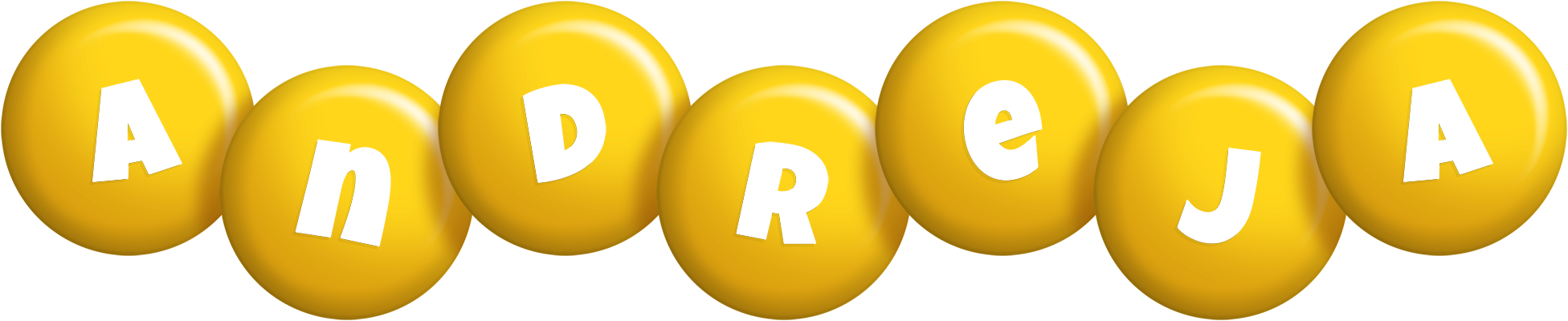 Andreja candy-yellow logo
