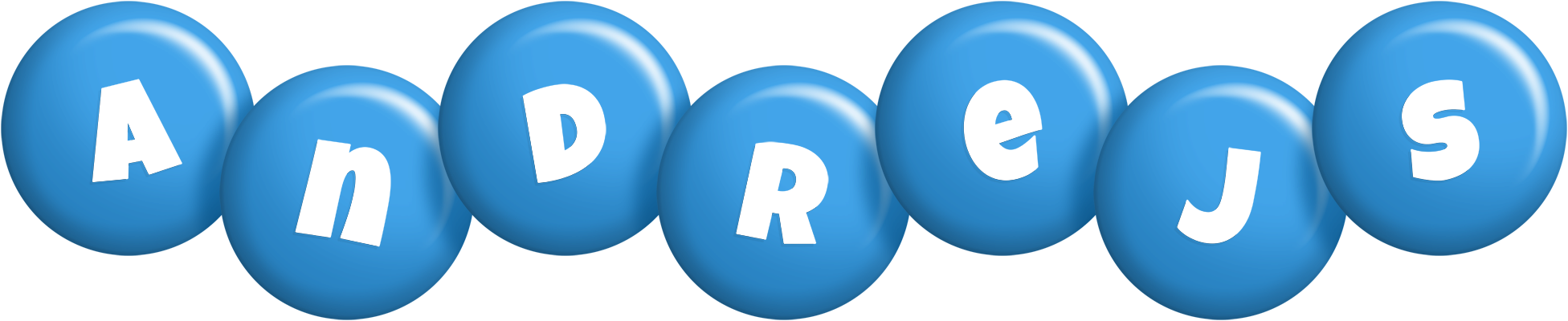 Andrejs candy-blue logo