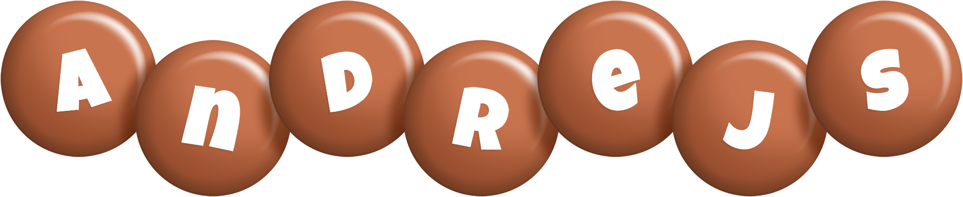Andrejs candy-brown logo