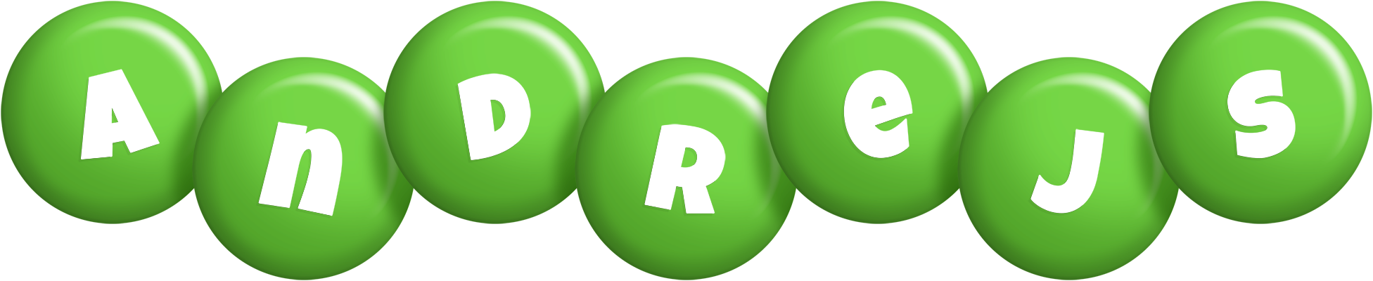 Andrejs candy-green logo