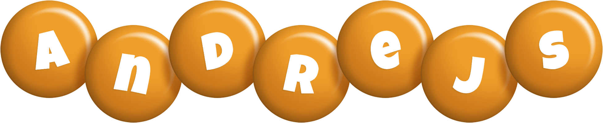 Andrejs candy-orange logo