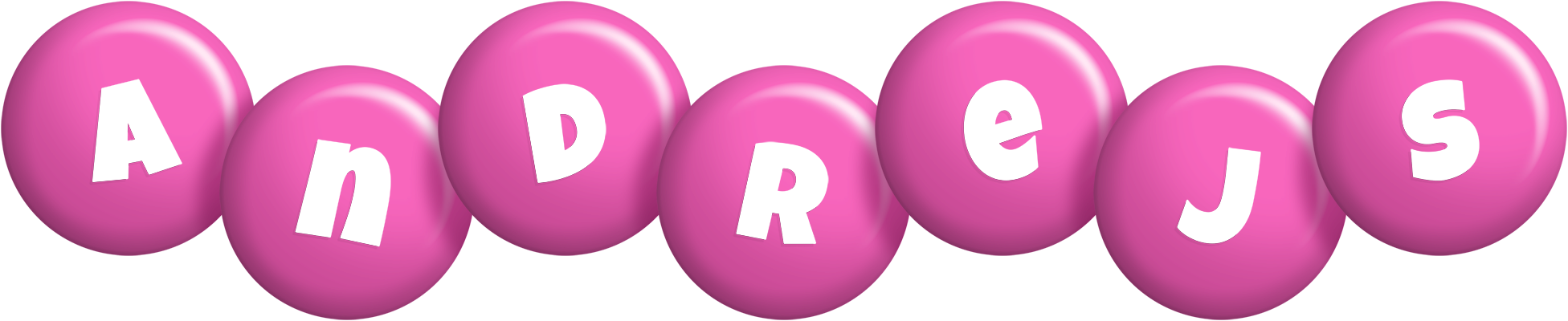 Andrejs candy-pink logo