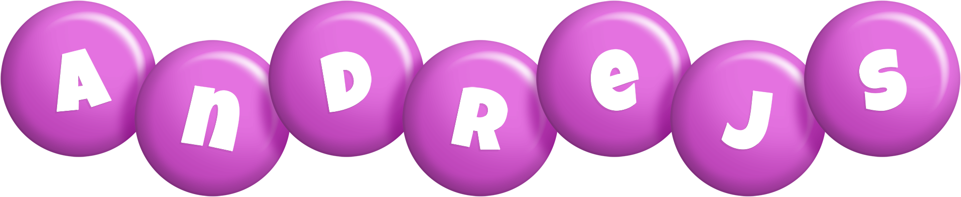 Andrejs candy-purple logo