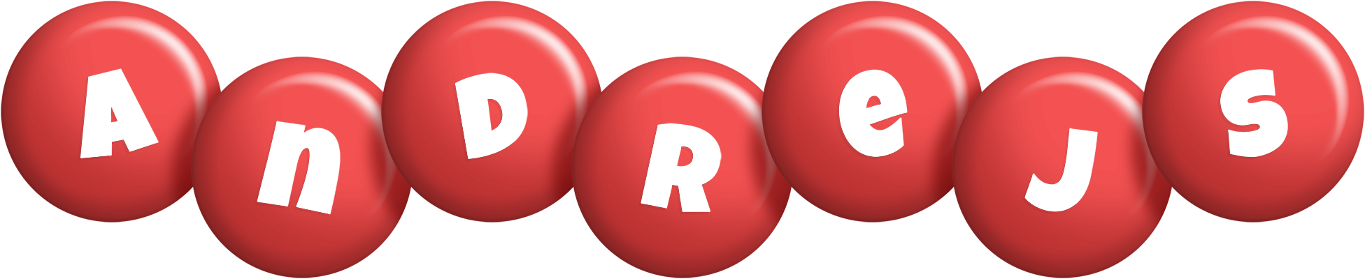 Andrejs candy-red logo
