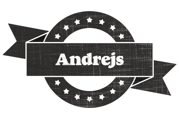 Andrejs grunge logo