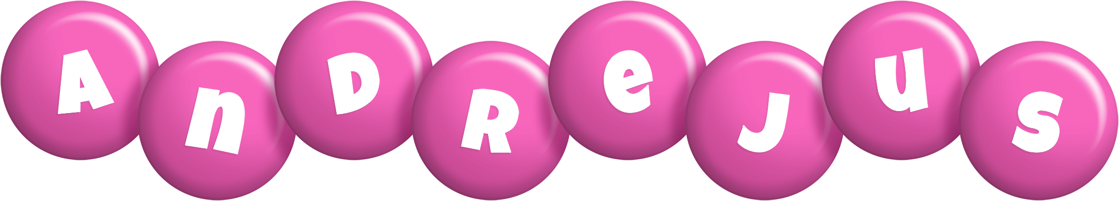 Andrejus candy-pink logo
