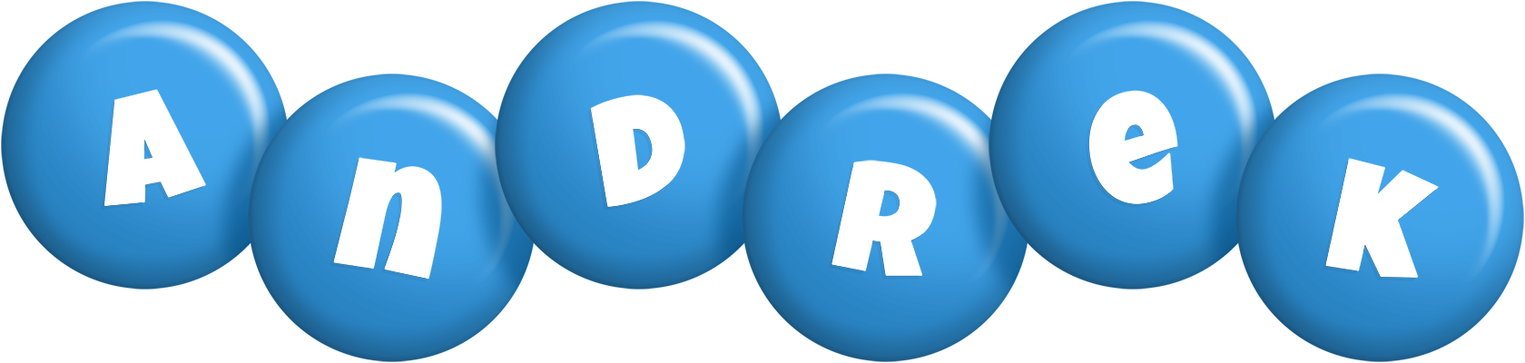 Andrek candy-blue logo