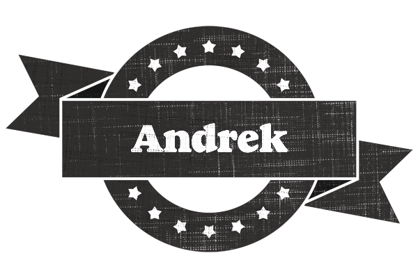 Andrek grunge logo