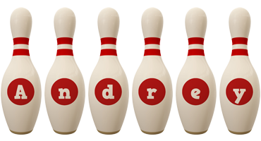 Andrey bowling-pin logo