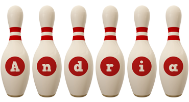 Andria bowling-pin logo