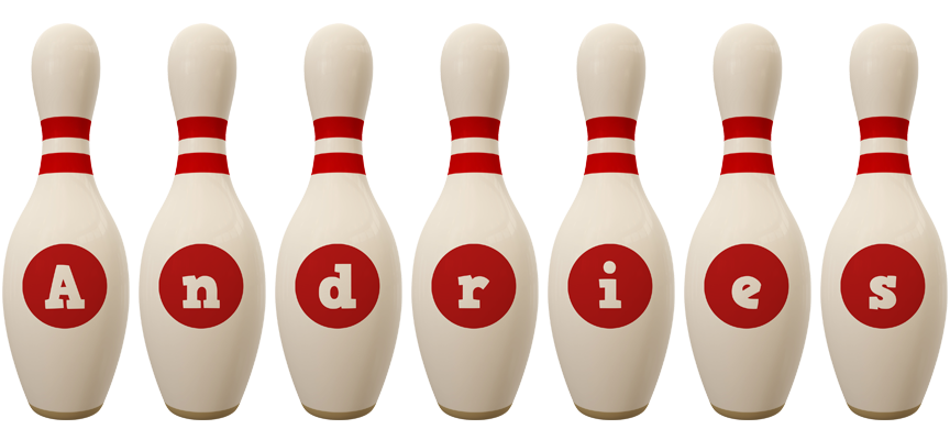 Andries bowling-pin logo