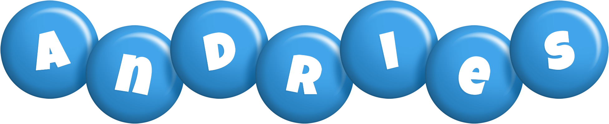 Andries candy-blue logo
