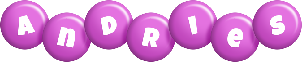 Andries candy-purple logo