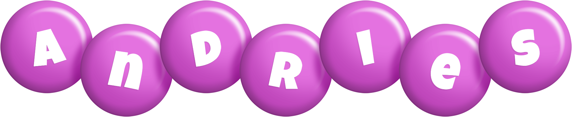 Andries candy-purple logo
