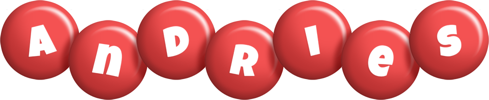 Andries candy-red logo