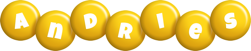 Andries candy-yellow logo