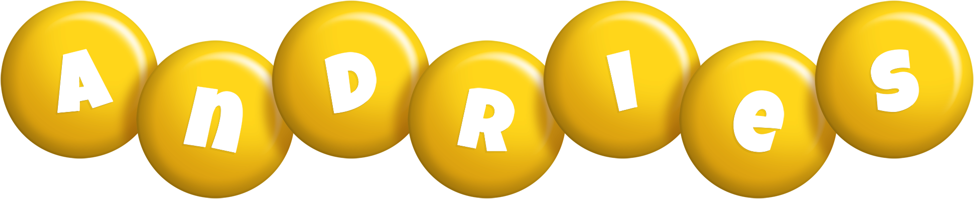 Andries candy-yellow logo