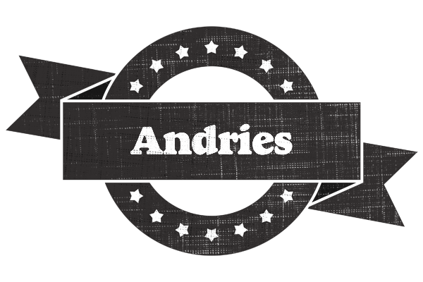 Andries grunge logo