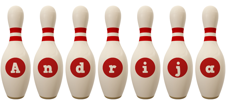 Andrija bowling-pin logo