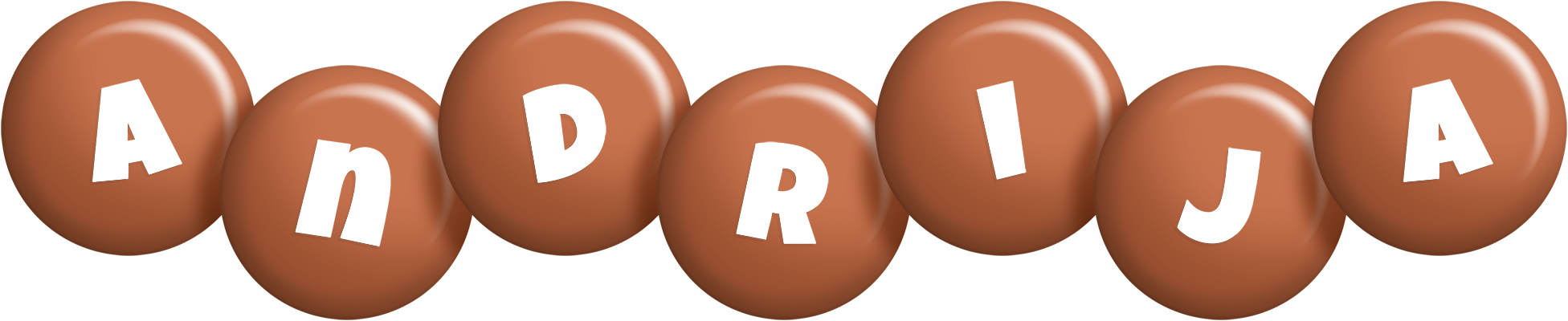 Andrija candy-brown logo