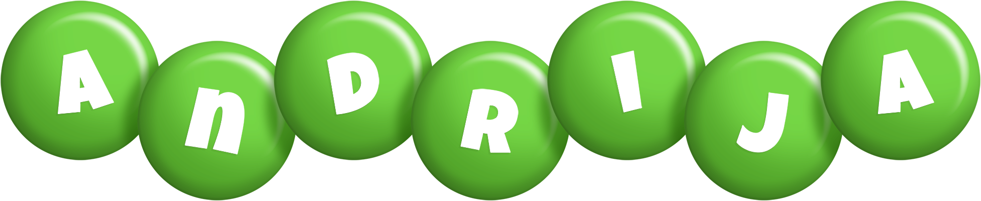 Andrija candy-green logo
